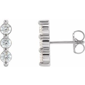 1/2 Ctw Natural Diamond Drop Earrings