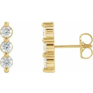 1/2 Ctw Natural Diamond Drop Earrings