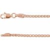 14K Rose 1.82 mm Box 20″ Chain