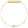 14K Yellow Natural Peridot Geometric 7-8″ Bracelet