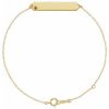 14K Yellow Natural Citrine Geometric 7-8″ Bracelet