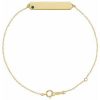 14K Yellow Lab-Grown Alexandrite  Geometric 7-8″ Bracelet