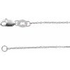 Platinum 1 mm Diamond-Cut Cable 24″ Chain