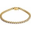 14K Yellow 3 1/2 CTW Natural Diamond Line 7 1/4″ Bracelet