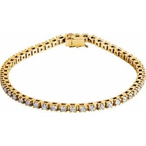 3 1/2 Ctw Natural Diamond Bracelet