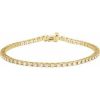 2 1/4 Ctw Natural Diamond Line Bracelet