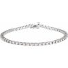 14K White 2 1/4 CTW Lab-Grown Diamond Line 7 1/4″ Bracelet