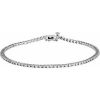 14K White 7/8 CTW Natural Diamond Line 7 1/4″ Bracelet