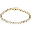 4 3/4 Ctw Natural Diamond Line Bracelet