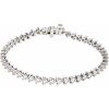 14K White 4 3/4 CTW Natural Diamond Line 7 1/4″ Bracelet