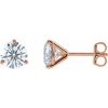 14K Rose 2 CTW Lab-Grown Diamond Stud Earrings