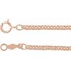 14K Rose 2 mm Rolo 7″ Chain