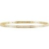 14K Yellow  2 1/4 CTW Natural Diamond Stackable Bangle 8″ Bracelet