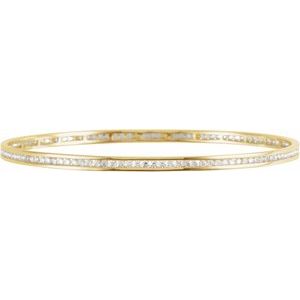 2 1/4 Ctw Natural Diamond Bangle Bracelet