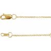 14K Yellow 1 mm Adjustable Cable 16-18″ Chain