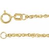 14K Yellow 1.7 mm Diamond-Cut Singapore  7 1/2″ Chain