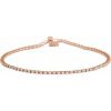 14K Rose 1 CTW Natural Diamond Line 7 1/4″ Bracelet