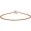 14K Rose 1.4 mm Round Line 7 1/4″ Bracelet Mounting