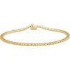 14K Yellow 1.9 mm Round Line 7 1/4″ Bracelet Mounting