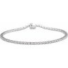 14K White 1.9 mm Round Line 7 1/4″ Bracelet Mounting