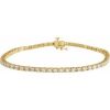 14K Yellow 3 CTW Natural Diamond Line 7 1/4″ Bracelet