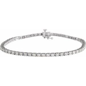 Lab-Grown Diamond Line Bracelet