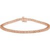 14K Rose 2.3 mm Round Line 7 1/4″ Bracelet Mounting