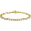 14K Yellow 5 CTW Lab-Grown Diamond Line 7 1/4″ Bracelet