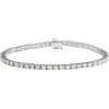 14K White 4 CTW Natural Diamond Line 7 1/4″ Bracelet