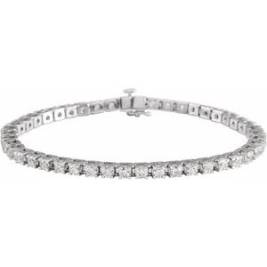 Lab-Grown Diamond Line Bracelet