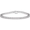 14K White 3.1 mm Round Line 7 1/4″ Bracelet Mounting