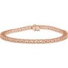 14K Rose 3.1 mm Round Line 7 1/4″ Bracelet Mounting