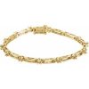 14K Yellow 3 mm Round Line 7″ Bracelet Mounting