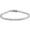 14K White 1 CTW Natural Diamond Illusion-Set Line 7″ Bracelet