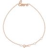 14K Rose Love 6 1/2-7 1/2″ Bracelet