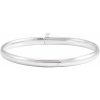 14K White Baby Bangle 5 1/2″ Bracelet