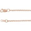 14K Rose Gold-Filled 1.5 mm Cable 7″ Chain