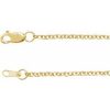 14K Yellow 1.5 mm Cable 7″ Chain