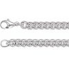 Sterling Silver 8 mm Curb 18″ Chain