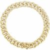 14K Yellow 3/4 CTW Natural Diamond Curb 7″ Bracelet