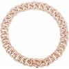 14K Rose 3/4 CTW Natural Diamond Curb 7″ Bracelet