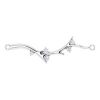 Sterling Silver Branch Bar 6 1/2-7 1/2″ Bracelet Mounting