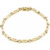 14K Yellow 3/4 CTW Natural Diamond Line 7″ Bracelet