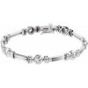 14K White 1 CTW Natural Diamond 7 1/4″ Bracelet