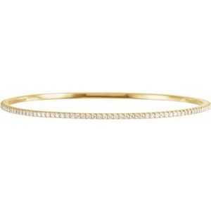 2 Ctw Natural Diamond Bangle Bracelet