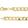 14K Yellow 5.8 mm Curb 8″ Chain