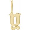 14K Yellow Gothic Initial Y Charm/Pendant