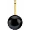 14K Yellow Cultured Black Akoya Pearl Charm/Pendant