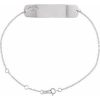 Platinum Engravable Medical Identification 6 1/2-7 1/2″ Bracelet