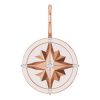 14K Rose Compass Charm/Pendant Mounting